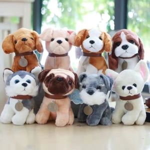 LUZMAR Cute Puppy Plush Companion Doll 20CM Husky Golden Retriever Doll Animal Plush Toy Small Pet Dog Stuffed Animal Pillow Birthday Christmas Gift