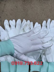 Găng tay chống tĩnh điện PU trắng- HÀNG CHÍNH HÃNG
