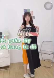 Quần Tây nữ ống rộng lưng cao culottes ống xuông dài
