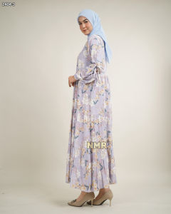 NMR Midi Dress Rayon Viscose Kerut Vol 2404-3