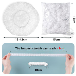 Fypo 100 pieces Foods cover Food grade PE Plastic wrap Fresh keeping film with box Bowls Dishes Cover Foods Fresh Keeping Film