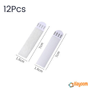 Keyoom ตีนตุ๊กแกติดผนัง ตีนตุ๊กแกแขวนรูป ไม่ต้องเจาะผนัง 12 ชิ้น/แพ็ค Nylon hook