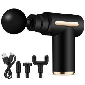 ORIGINAL - Massage Gun 4 IN 1 Electric Portable USB Kabel Alat Terapi Otot Alat Pijit getar elektrik