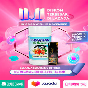 K-FOKSON Obat Mata Berlemak/ Pterigium/ Mata Lemak/ Pterygium/ Mata Kuning/ Infeksi Selaput Mata/ Katarak/ Mata Minus/ Mata Rabun Herbal Denature Original