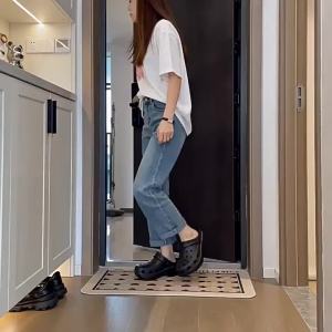 [Free Shipping] Cloud-Patterned Cartoon Bowknot Platform Sandals WomenS Summer Versatile Sandals Suitable For Students
