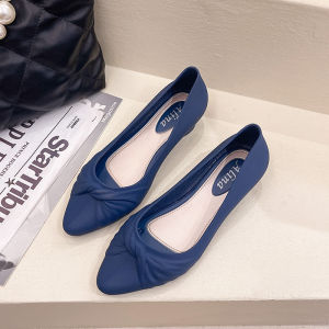 Sampai7an SPT-62 Sepatu Heels Wanita Slip On Woman Fashion Shoes Motif Pita Model Korea Termurah COD