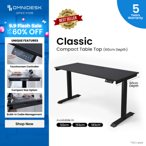 Omnidesk Classic Compact (60cm Width) - The Compact Standing Desk