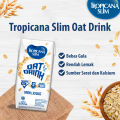 Tropicana Slim Oat Drink Ready to Drink 190ml  x 12 tetrapack - Minuman Oat Vegan Plant Based Bebas Gula. 