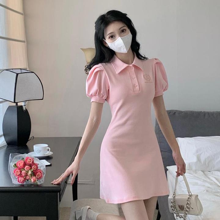 Womens Polo Collar Short-sleeved Dress Summer Korean Fashion Sweet Pink Slim Puff Sleeve Waist A-line Mini Dress Regular Size Cotton Short Skirt New Starmark Party Mini Dress - Lazada | Lazada PH Womens Polo Collar Short-sleeved Dress Summer Korean Fashion Sweet Pink Slim Puff Sleeve Waist A-line Mini Dress Regular Size Cotton Short Skirt New Starmark Party Mini Dress - Lazada | Lazada PH