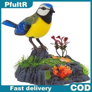 PfultR Âm thanh điều khiển bằng giọng nói điện chim vật nuôi Đồ chơi điện mô phỏng cảm ứng lồng chim Lồng Chim Đồ chơi