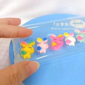 DND 爱心眯眼兔子 树脂 奶油胶 手机壳 发夹 饰品配件 Resin Charm Toys Diy Cream Glue Phone Case Hair Clip Diy Accessories Handcraft Handmade Resin Craft Art Jewelry Decoration Casing Keychain DC540