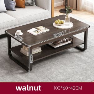 UNIVONNA Simple Modern Living Room Small Coffee Table Household Creative Wooden Rectangular coffee table