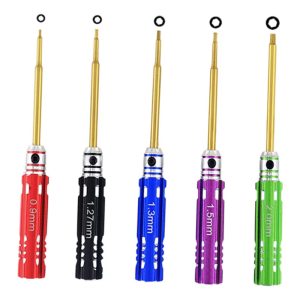 Mini Hex Screw Driver RC Screwdriver Tools Kit Set 0.9mm 1.27mm 1.3mm 1.5mm 2.0mm for RC Hobby Tra xxas Helicopter