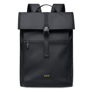 GOLF QUALITY  Men Backpack 17.3 in Laptop Bag Large Capacity Waterproof Backpacks Casual Travel Backpack  Zipper Closure Multi Functional Laptop Backpack Black Brown