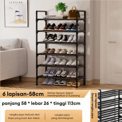 Rak Sepatu 7 Susun Minimalis Rak Sepatu Luar Portable Tempat Sepatu Rak Sandal Estetik Rak Serbaguna