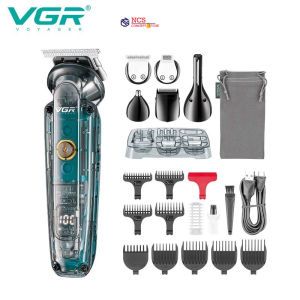 VGR V-102  Professional Hair Clipper Hair Cut Mechine Nose Trim 6in1 USB Charging