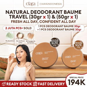Ciara Natural Deodorant Penghilang Bau Badan dan Ketiak Natural Anti Odor 30&50Gr