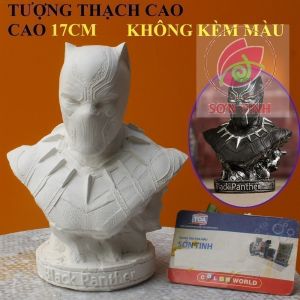 Tượng thạch cao Mèo đáng yêu M53 (Không kèm màu) Bé Tô Màu Tô Tượng