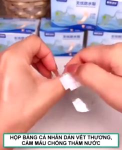 Băng dán vết thương mini kháng khuẩn – Combo 120 miếng ít thấm nước dùng hằng ngày