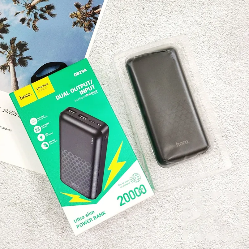 Sạc dự phòng Hoco DB29A dung lượng 20000mAh có 2 cổng ra USB