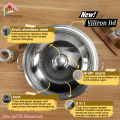 SUPRA wok 28cm + steamer + tutup kaca kombinasi stainless steel impact SUS 304 professional series / panci wajan penggorengan handle. 