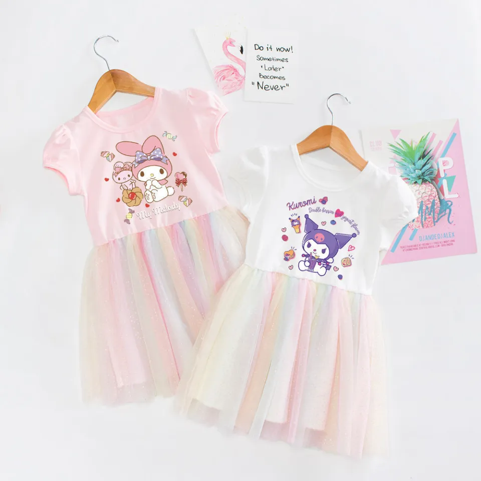 1-8Y Kids Girl Kuromi Dress Costume Cosplay Princess Lace Dress Chiffon  Baju Gaun Budak Perempuan Children Girl Lolita Dress Birthday Party Dress |  Lazada