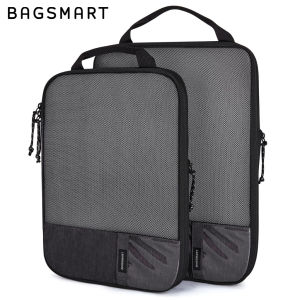 BAGSMART 6 Set/4 Set/2 Set Compression Packing Cubes for Travel  Lightweight Vacation Travel Essentials Travel Accessories for Suitcase Organizer Bags Set