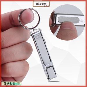 Follow Get New[Bloom Z] 1PC Ultra-Thin Nail Clippers Collapsible Portable Travel Fingernail Keychain Nail Scissors Cutter Stainless Steel Manicure Tool