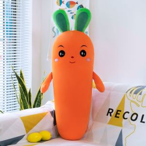 Rabbit carrot plush toy sleeping pillow cute birthday gift girl doll doll doll doll bed