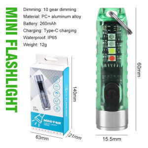 Đèn Pin LED Mini S11 Chính Hãng Đèn Pin Móc Khóa Có Thể Sạc Lại Đèn Pin Cắm Trại Chống Nước Mạnh Mẽ Cầm Tay