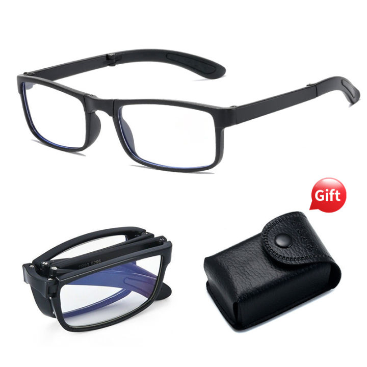 Foldable Reading Glasses with Free Case Men Anti-blue Light Folding  Presbyopic Anti Fatigue Eyewear Lazada PH