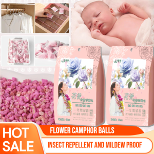 Flower Scented Camphor Balls Household Non-toxic Wardrobe Moisture-proof And Mildew-proof Deodorizing Insect Repellent And Moth-proof Cockroach Balls Sanitary Balls 驱虫防霉花香樟脑丸
