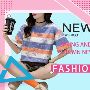 LH.Monday เสื้อยืดสลับแถบสี สดใสระดับสิบ ใส่แล้วดูชิคๆคูลๆ แมทง่ายใส่ได้ทุกวัน