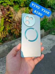Casing Vivo V30E Silikon Magsave Wireless Charger Soft Casing Gradiasi Raibow Pelangi Handphone