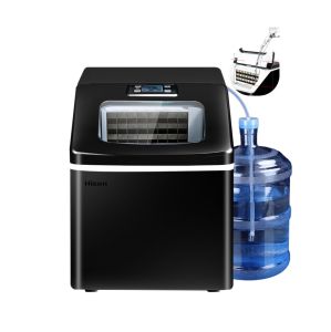Hicon Ice Maker Machine Intelligent Touch Timing Function Automatic Household Ice Cube Maker Hicon Ice Maker Machine HZB-20F 25KG/24H