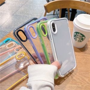 ♥FREE Shipping+Spot goods♥ Luxury Casing Vivo Y16 Y35 Y22 Y02S Y11 Y12 Y15 Y17 Y20 Y20i Y20A Y20S Y12A Y12S Y7S Y9S S1 Pro Square Clear 3-in-1 Candy Color Phone Case Cover
