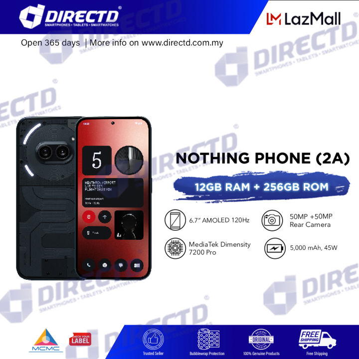 [NEW ARRIVAL] Nothing Phone (2a) [12GB RAM | 256GB ROM], 1 Year ...