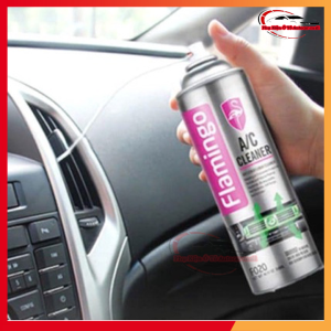 Bình Xịt Bọt Khử Mùi Hôi Điều Hòa Ô Tô Flamingo F020 500ml Tẩy Rửa Bám Bẩn Khử Mùi Trong Hệ Thống Lạnh