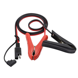 Automotive Charging Extension Cord SAE to Crocodiles Clamp Converters Power Cable 10A Heat Resistant Metal Cores