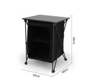 ตู้อลูมิเนียมอเนกประสงค์อัลลอยด์แบบพกพาสำหรับตั้งแคมป์แคมป์ปิ้งกลางแจ้งพับตู้เก็บของ