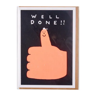 Ohh Deer Well Done Thumbs Up Greeting Card