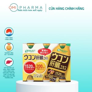 Nước Uống Bổ Gan Hỗ Trợ Bảo Vệ Gan Và Tăng Cường Chức Năng Gan S Select Turmeric Liver Extract Nhật Bản (6 Lọ x 10ml)