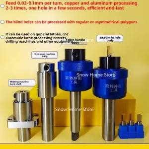 Hanson8 1PC Morse Taper Shank 8.0mm Hexagonal Squareal Rotary Broach Punch Holder British System C16/C20/C22/C25/C32 for Lathe Q9Z6P