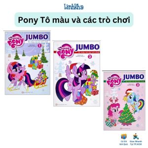 Sách My Little Pony Jumbo - Tô Màu Và Các Trò Chơi - Chủ Đề Giáng Sinh Tập 1 + 2 + 3 - Tân Việt