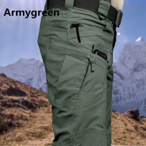 FUGUINIAO Military Tactical Pants Men Special Combat Trousers Multi-pocket Waterproof Wear-resistant Casual Training Overalls Men Pants