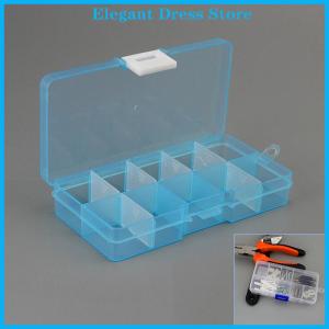 [K&P Elegant]👗👗 Plastic10 slots adjustable Jewelry กล่องเก็บของ Case CRAFT Organizer beads