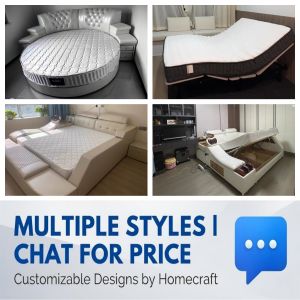 Custom Executive Smart Bed / Round Bed - Hidden Projector & Surround Sound | All-in-One Luxury Sleep