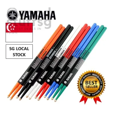 [SG 🚚] Professional Drum Sticks 5A Hickory Walnut Wood 5A Drumsticks 7A Musical Instruments Drum Sticks One