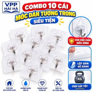 BỘ 10 CÁI _ MÓC DÁN TƯỜNG TRONG SIÊU DÍNH
