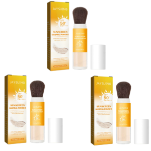 ครีมกันแดด แป้งฝุ่นพกพา แป้งฝุ่นคุมมัน แป้งฝุ่นแต่งหน้า คอนซีลเลอร์ ติดทนนาน防护定妆防晒粉